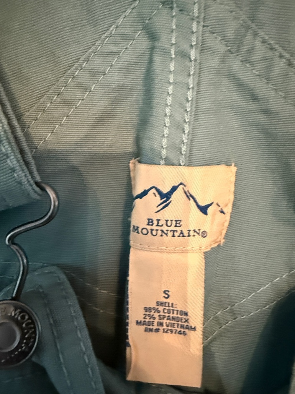 Blue Mountain Teal Green Cotton Overalls - Picture 2 of 9